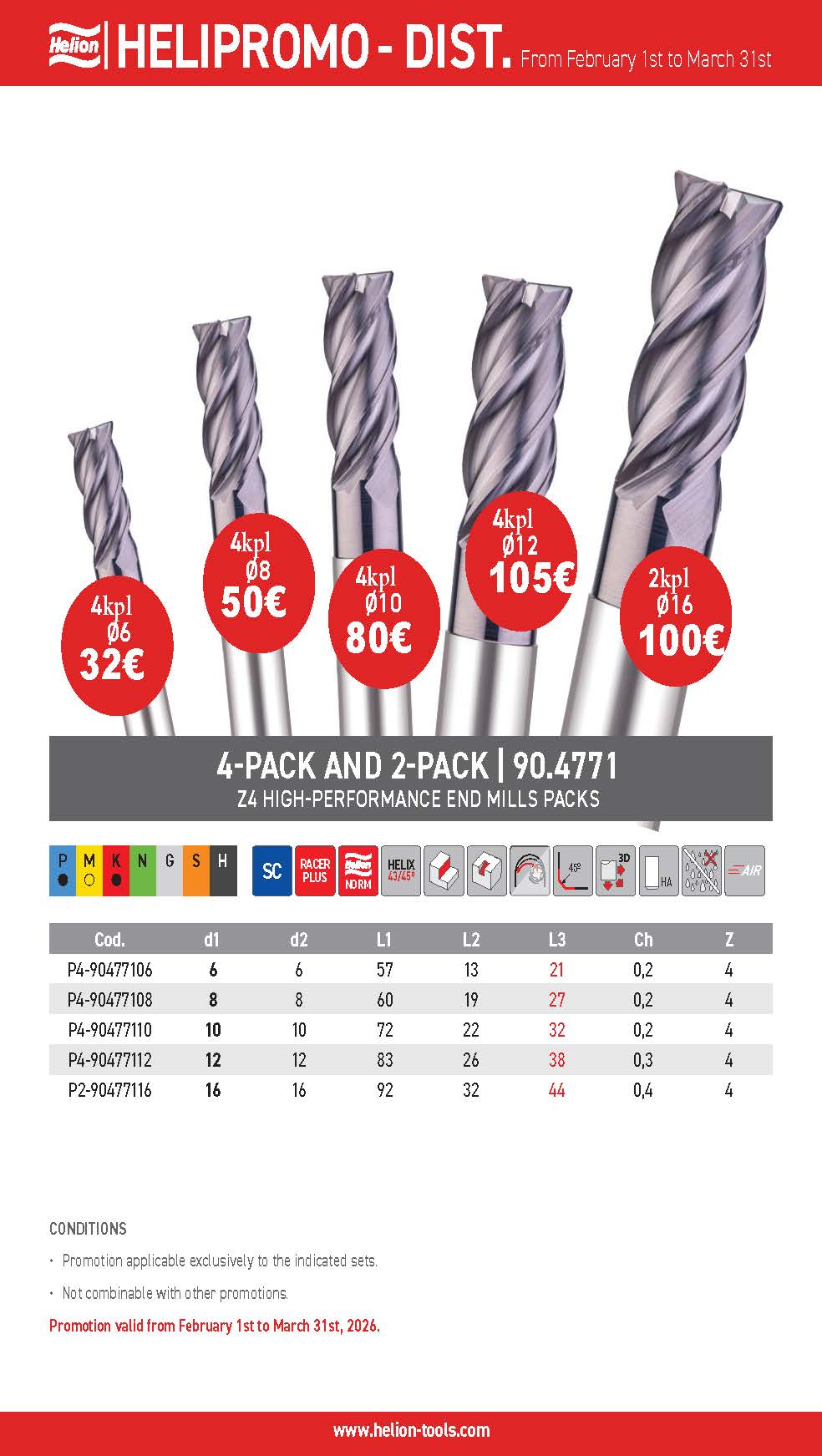 Helionin helmi-maaliskuun tarjoukset