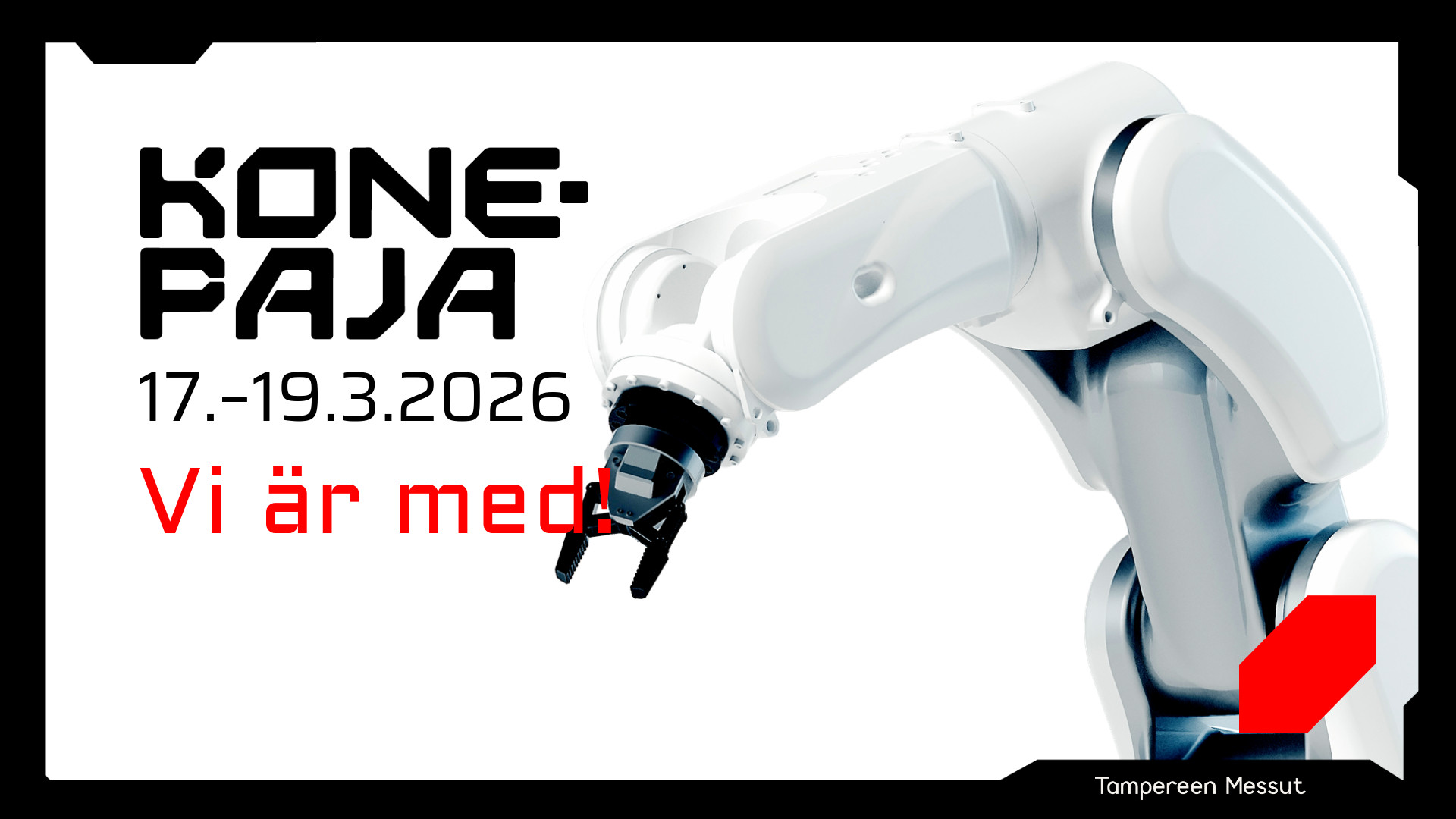 Välkommen att träffa oss på Konepaja-mässan